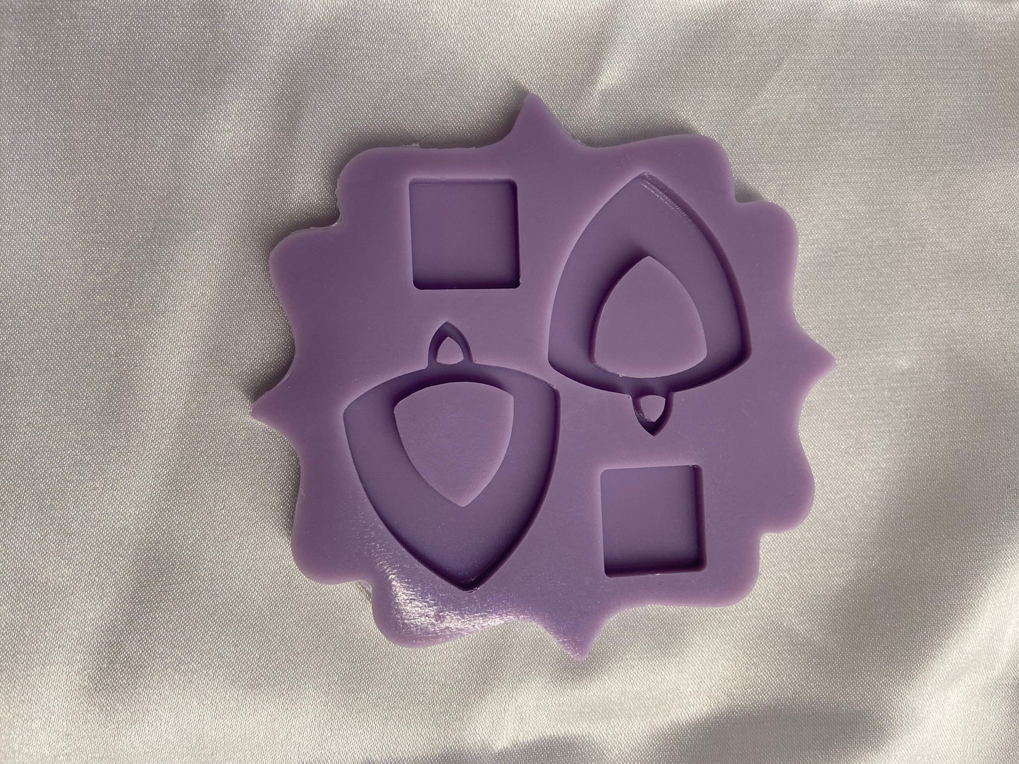 Silicone earring mould