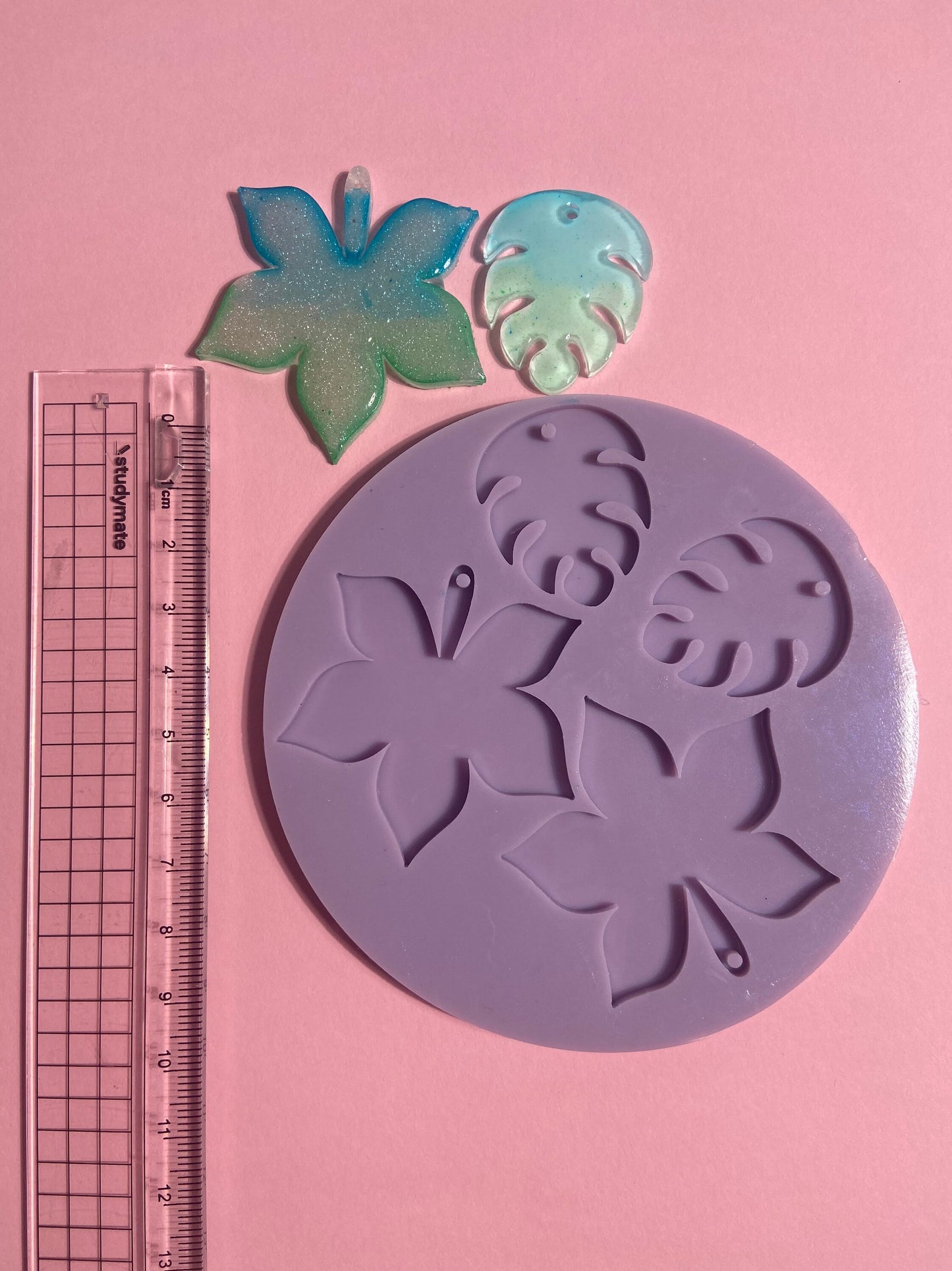 Silicone earring mould