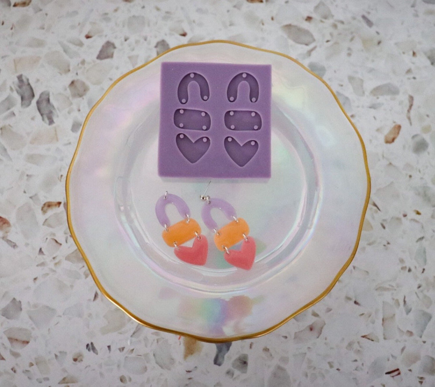 Silicone earring mouldmold