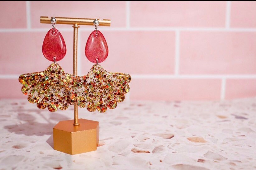 Silicone earring mould/mold