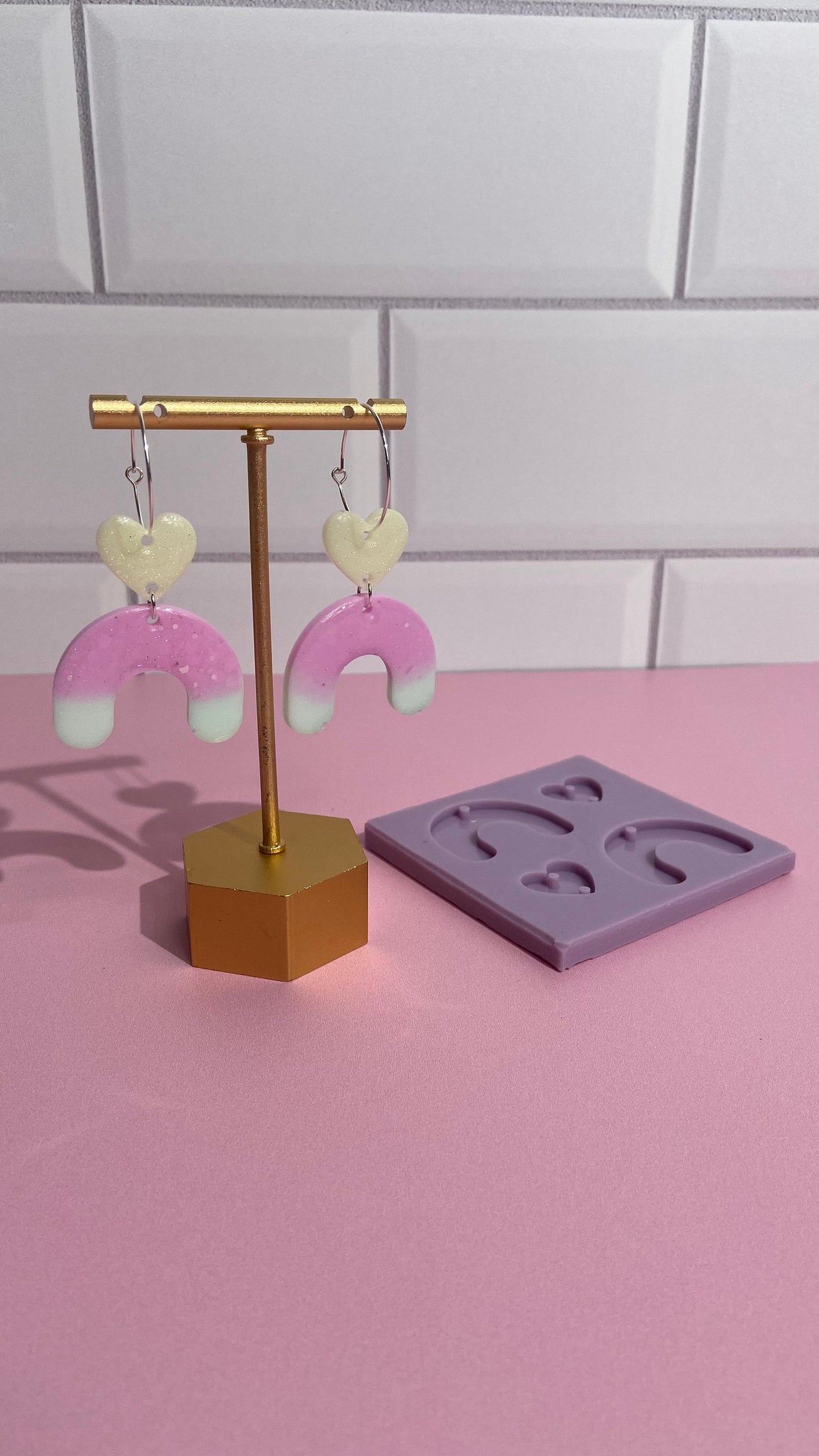 Arch silicone earring mould/mold