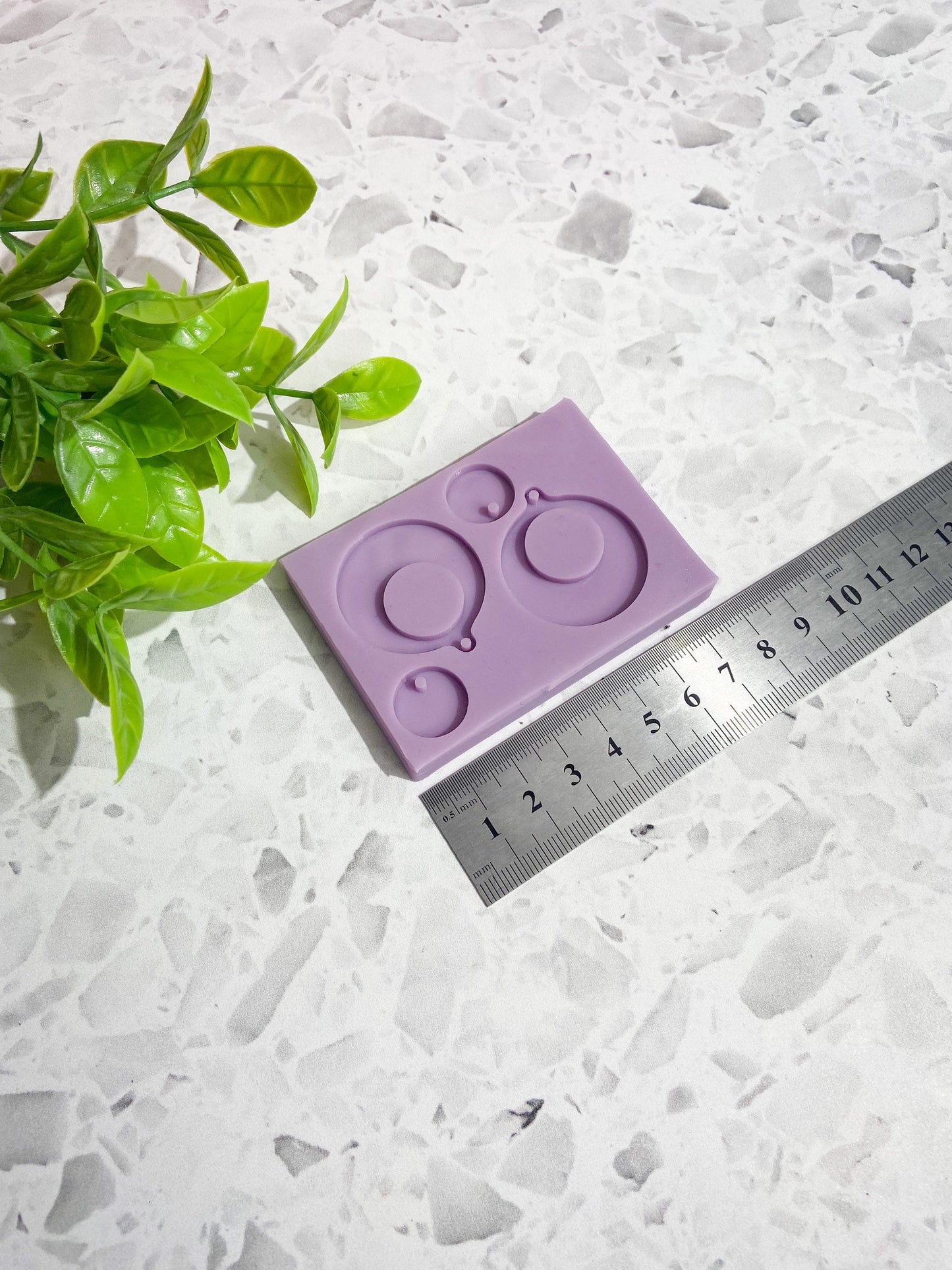 Silicone earring mould/mold