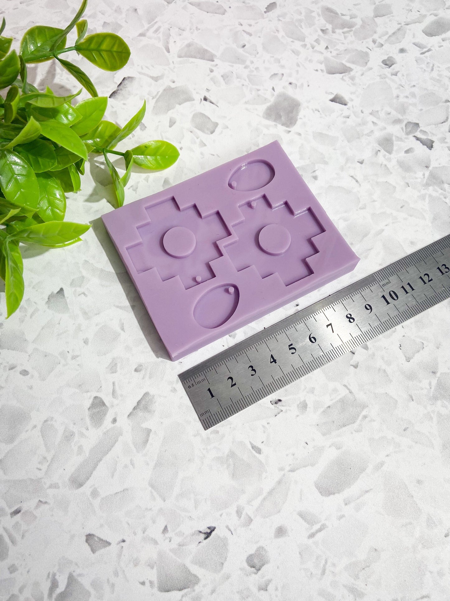 Silicone earring mould/mold