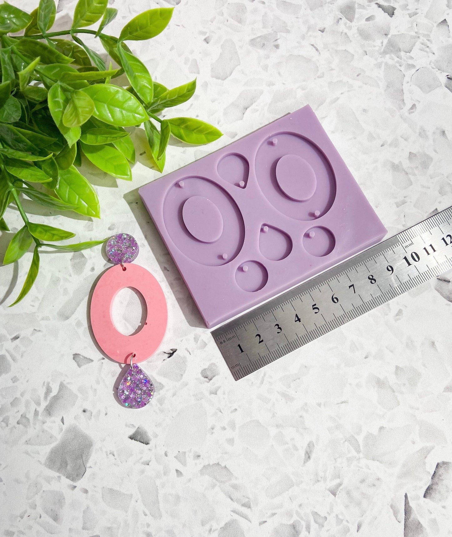 Silicone earring silicone mould/mold