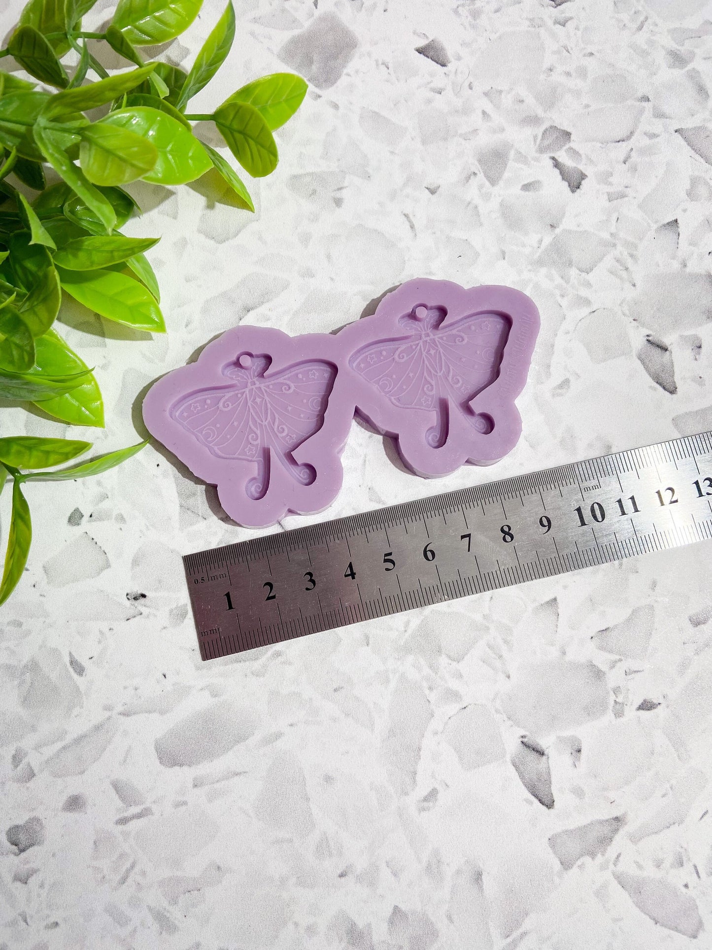 Silicone earring celestial moth mould/mold