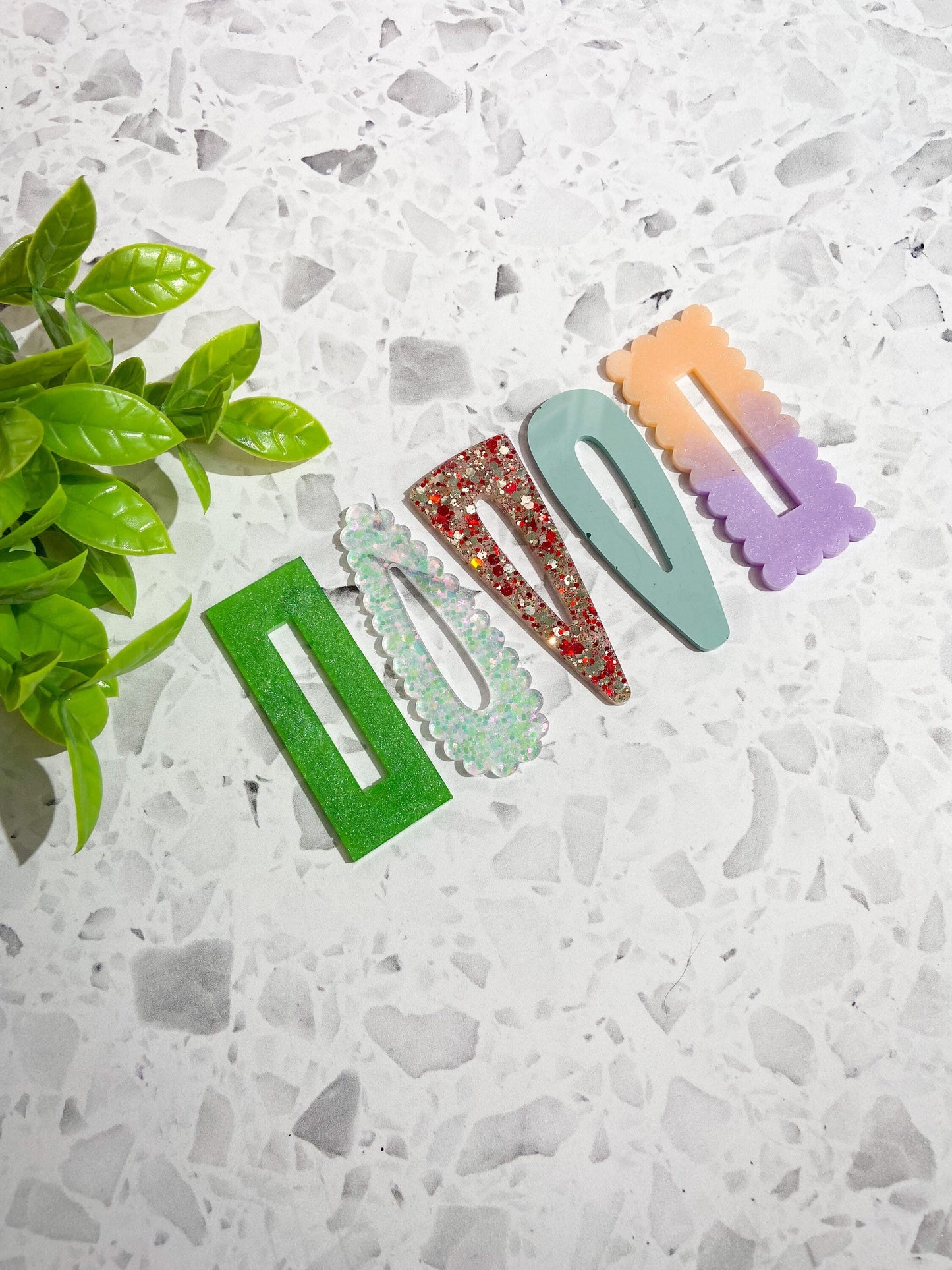 Fun shaped hair clip silicone mould, barrette silicone mould/mold
