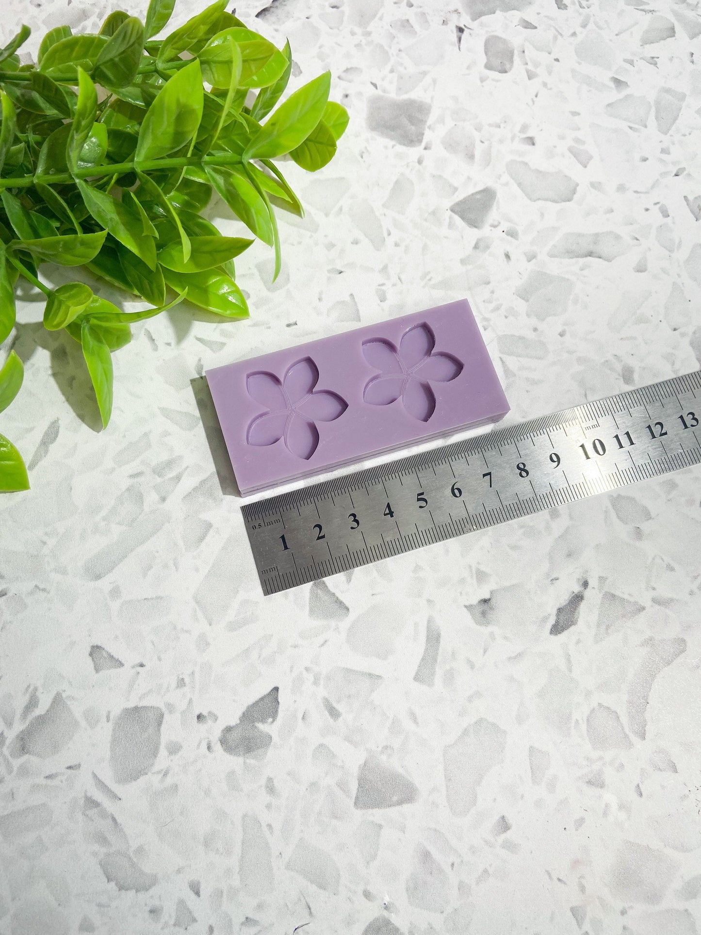 Frangipani silicone earring mould, flower silicone mould, floral earring mould, mini stud mould