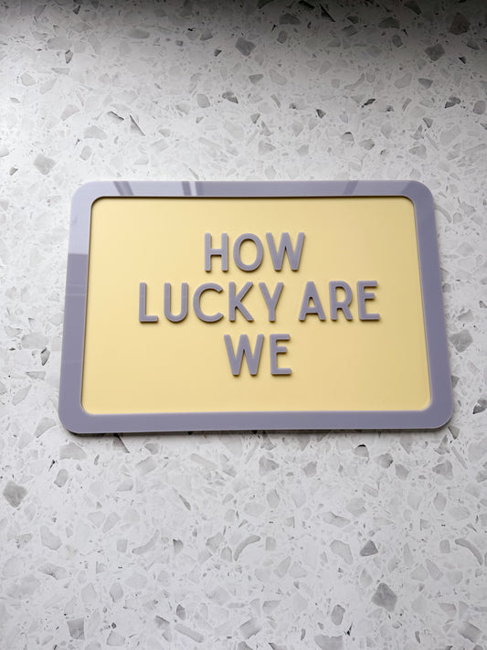 Custom acrylic signs for wall