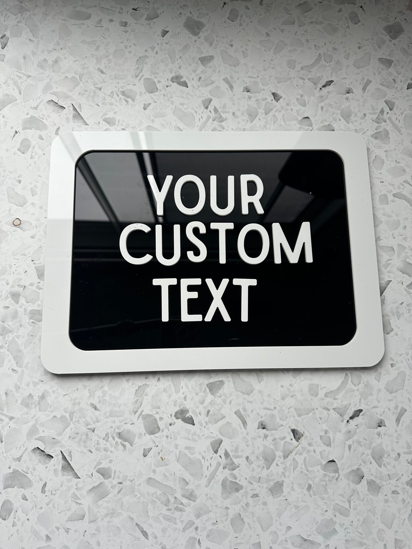 Custom acrylic signs for wall