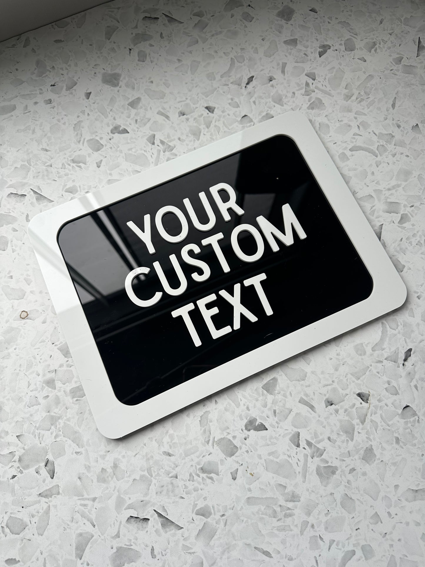 Custom acrylic signs for wall