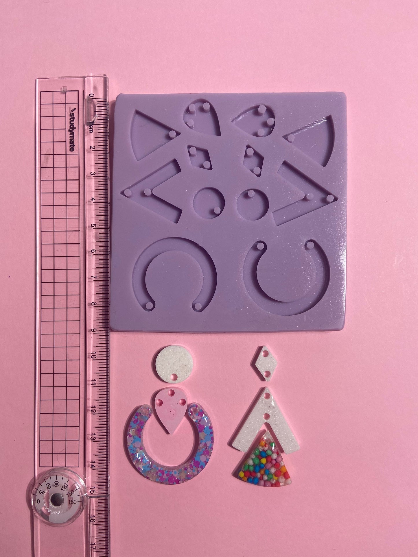 Silicone earring mould/mold
