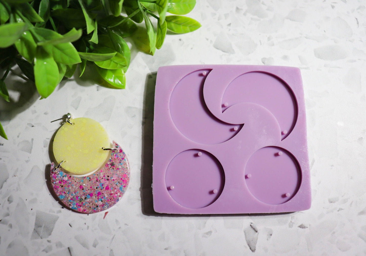 Silicone earring mouldmold