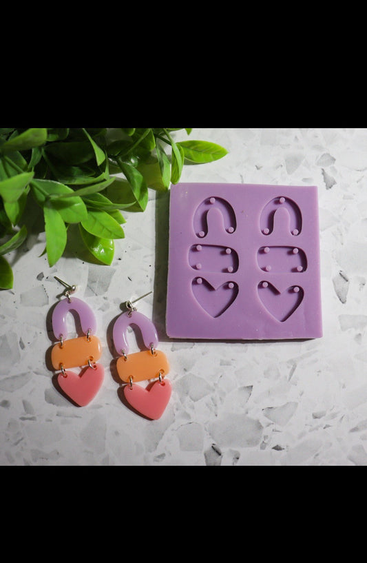Silicone earring mouldmold
