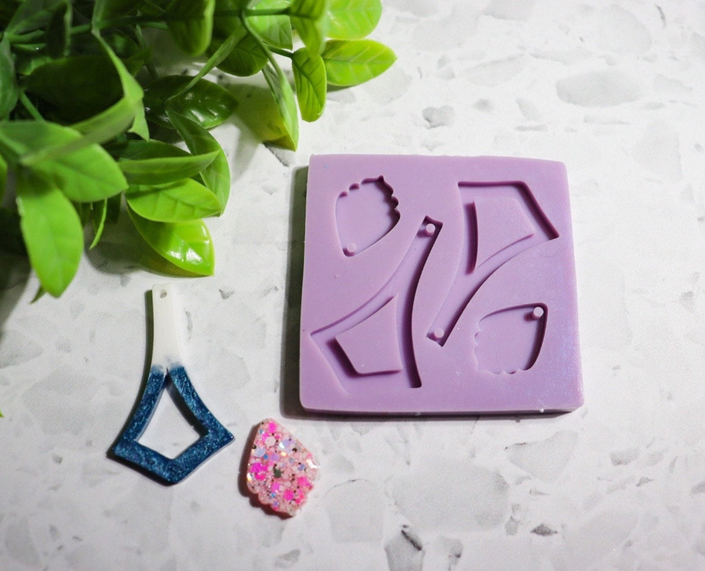 Silicone earring mould