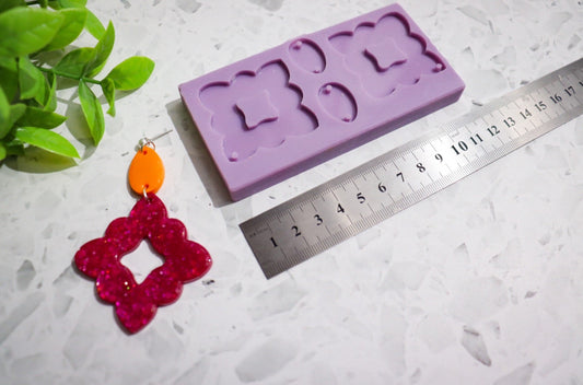 Silicone earring mould/mold