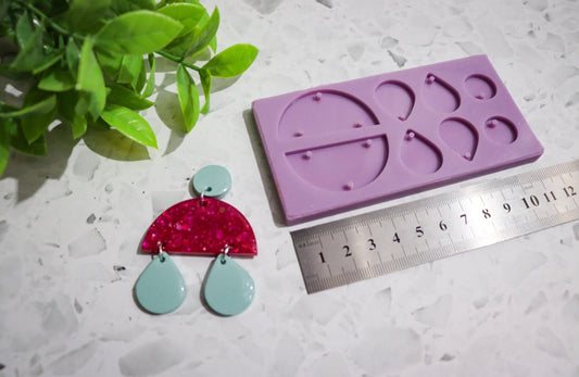 Silicone earring mould/mold