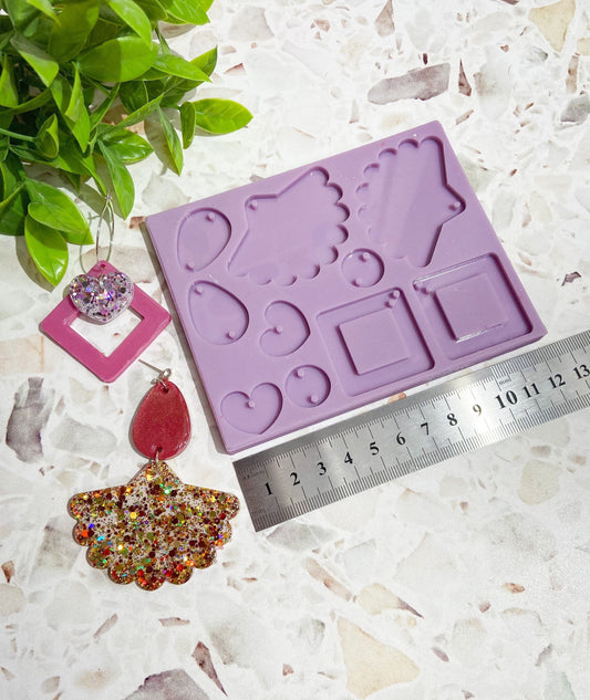 Silicone earring mould/mold