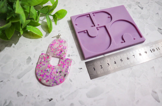 Silicone earring mould/mold