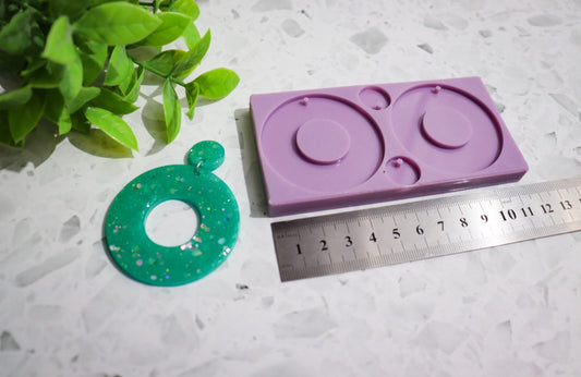 Silicone earring mould/mold