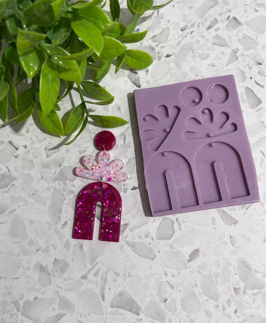 Silicone earring mould/mold