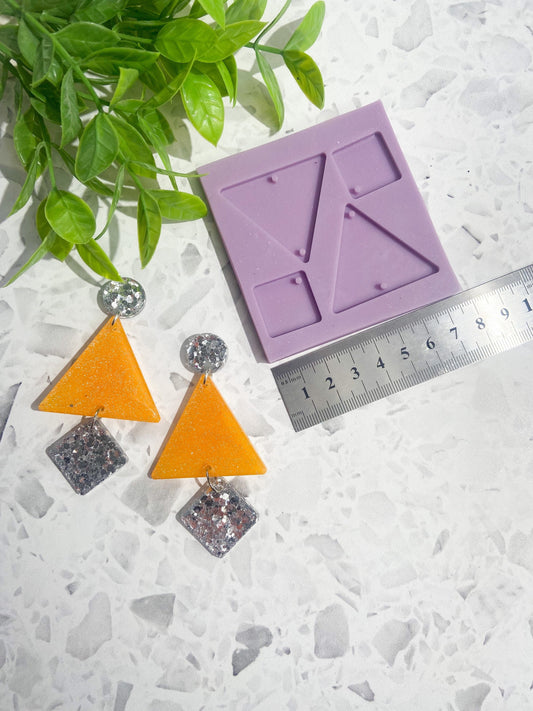 Silicone earring mould/mold