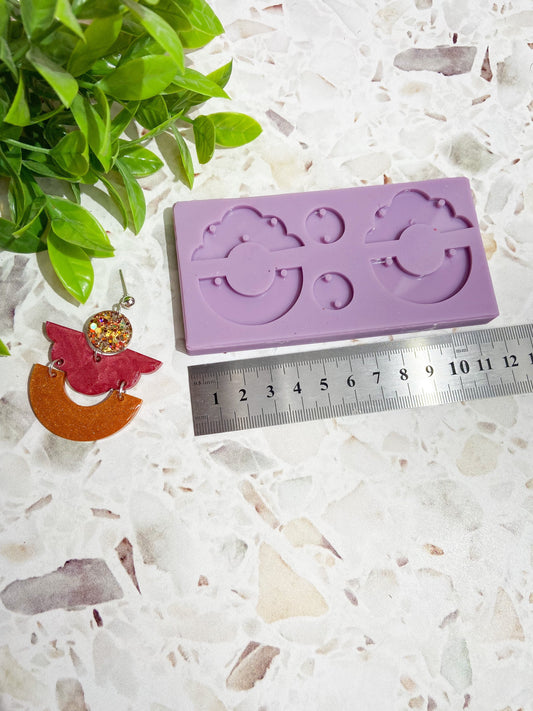 Silicone earring mould/mold