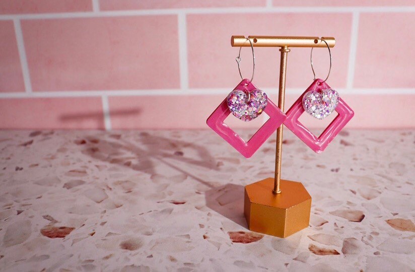 Silicone earring mould/mold