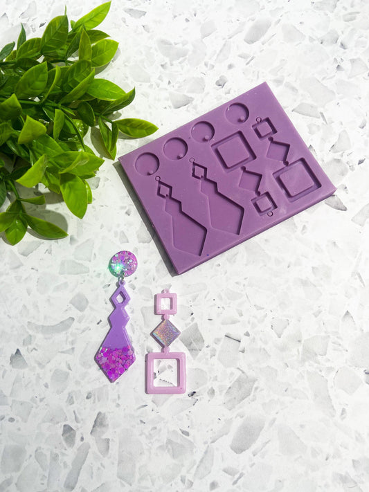 Silicone earring mould/mold