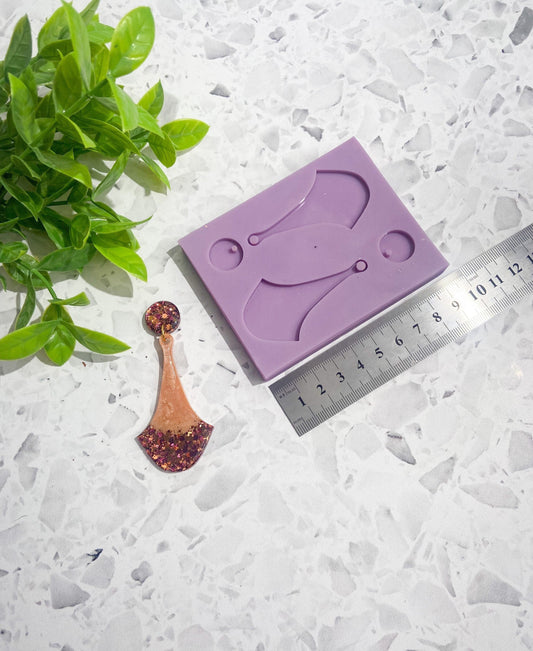 Silicone earring mould/mold