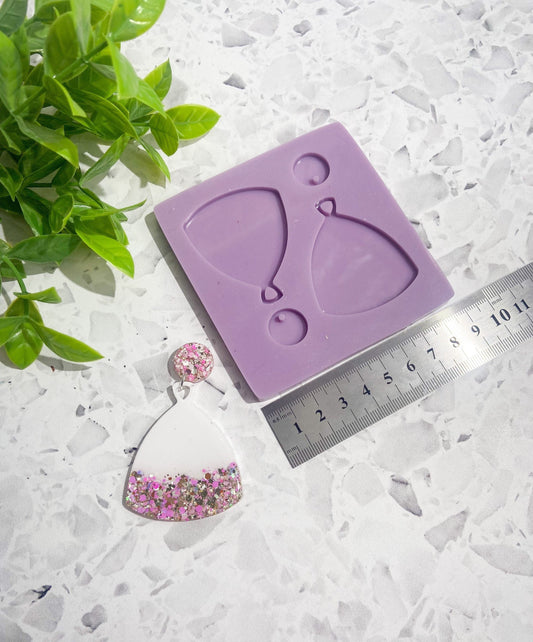 Silicone earring mould/mold