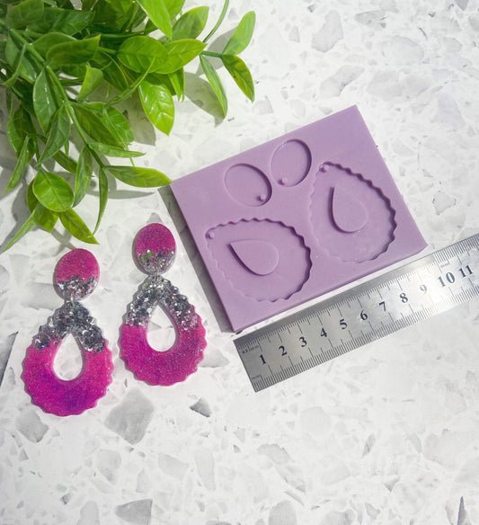 Silicone earring mould/mold