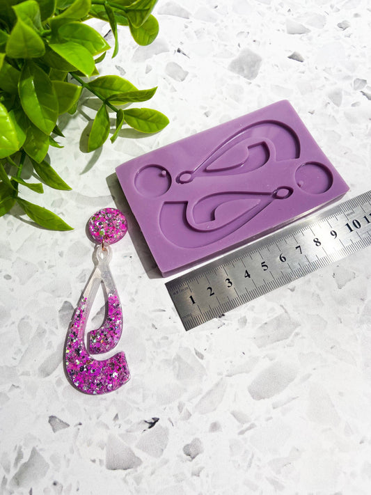 Silicone earring mould/mold