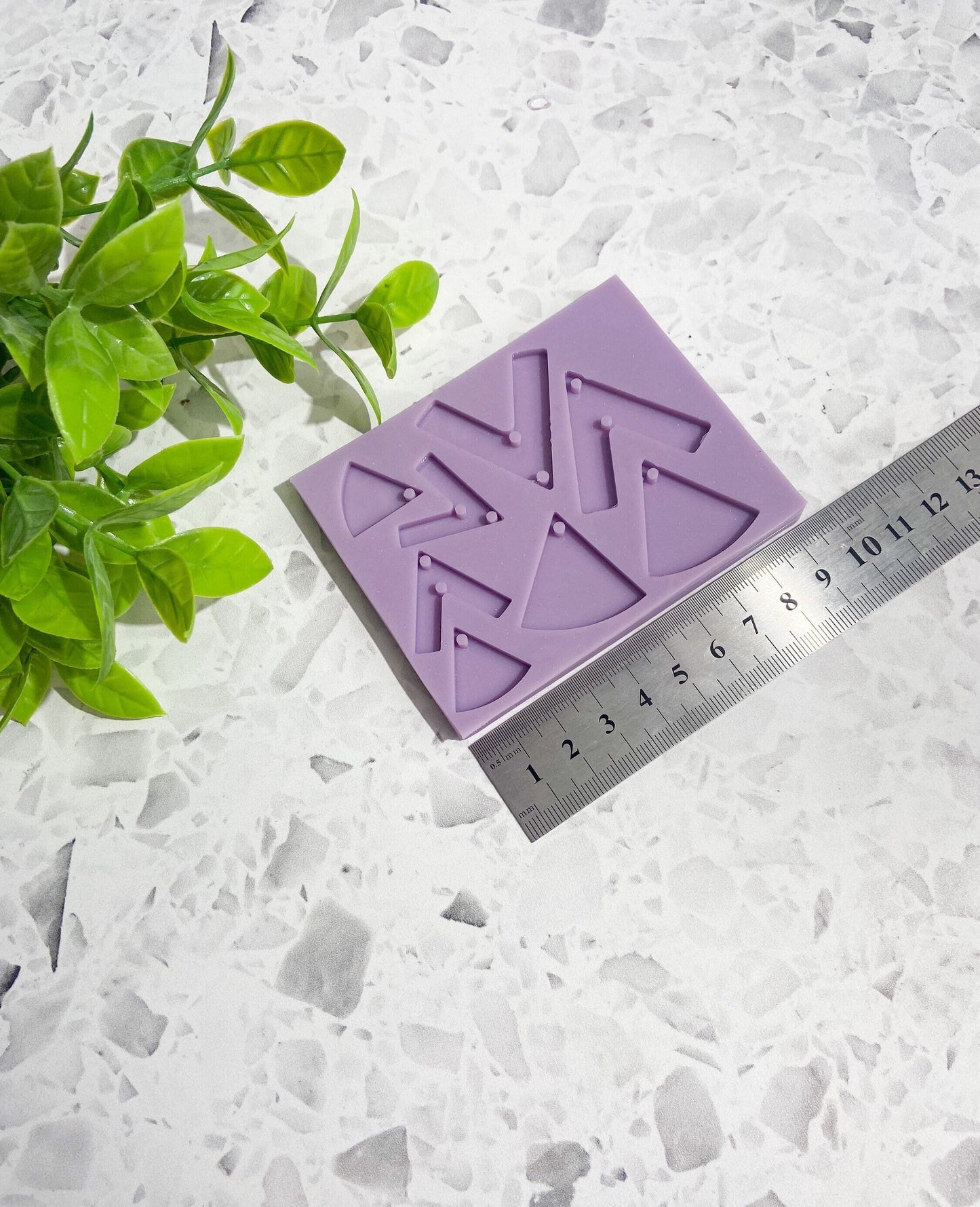 Silicone earring mould/mold