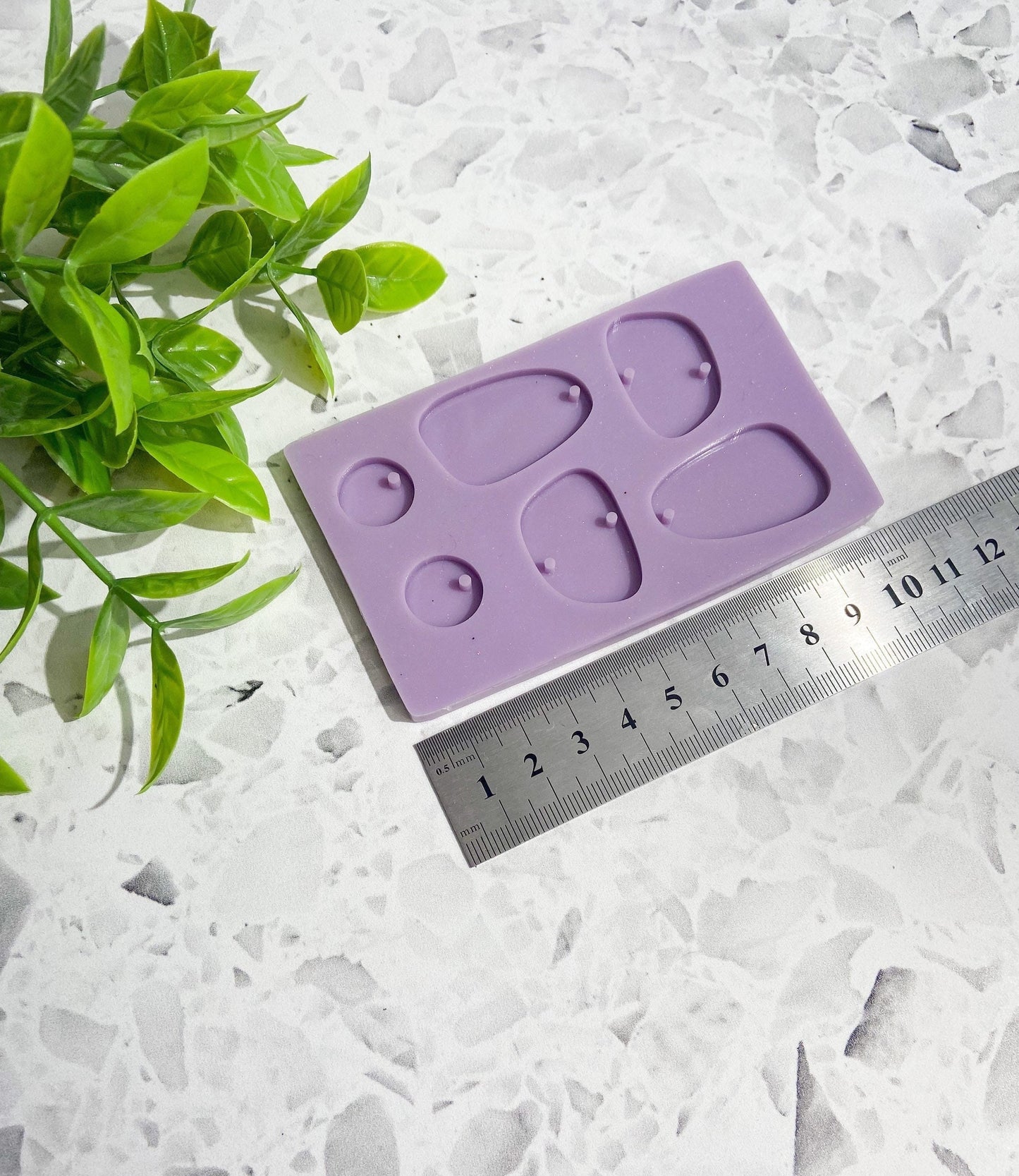 Silicone earring mould/mold ideal for resin