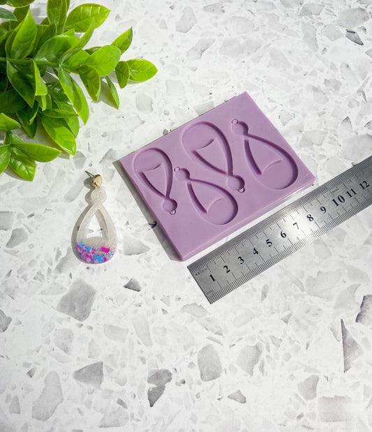 Silicone earring mould/mold