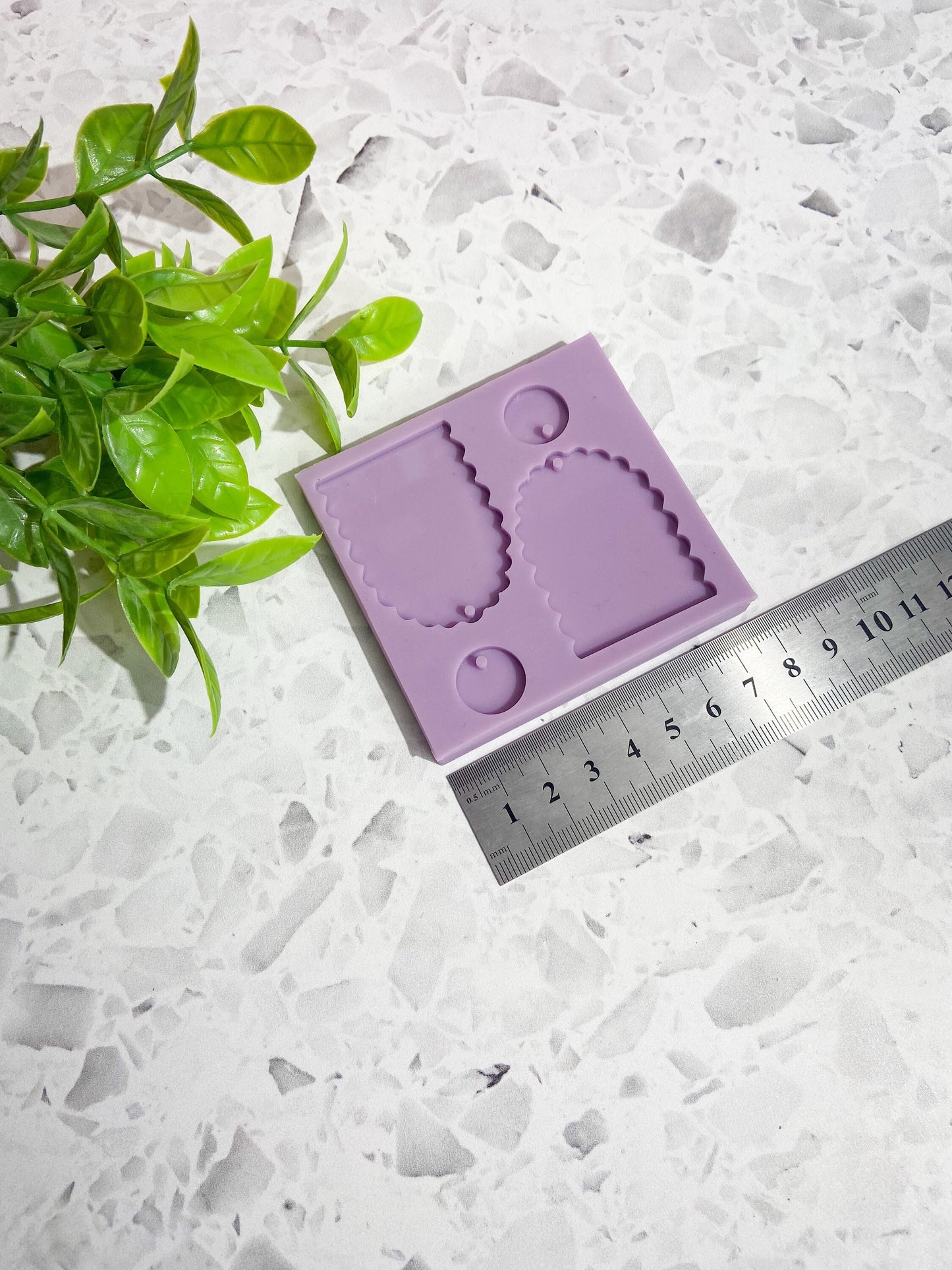 Silicone earring mould/mold