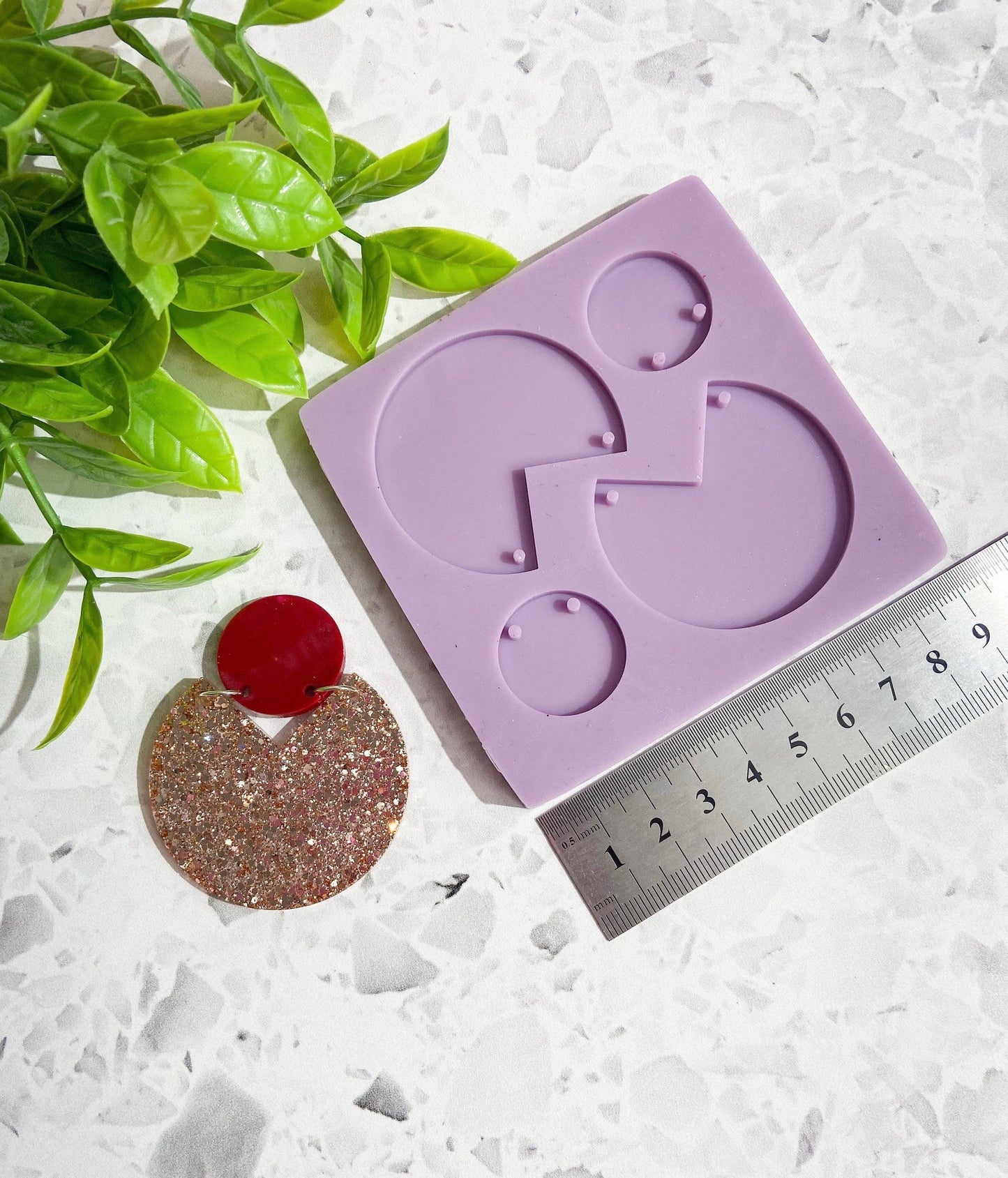 Silicone earring mould