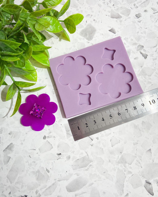 Flower silicone earring mould/mold