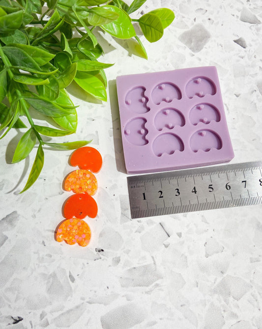 4 piece dangle shaped silicone earring mould/mold, cute shaped silicone mould for resin