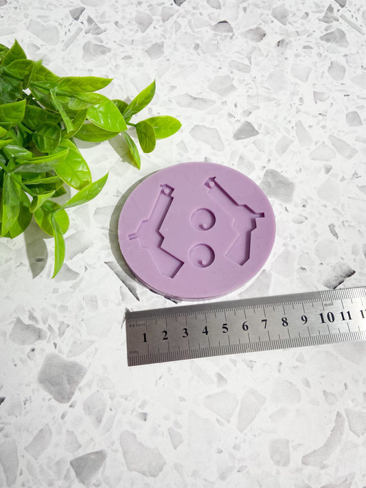 Wild West silicone earring mould