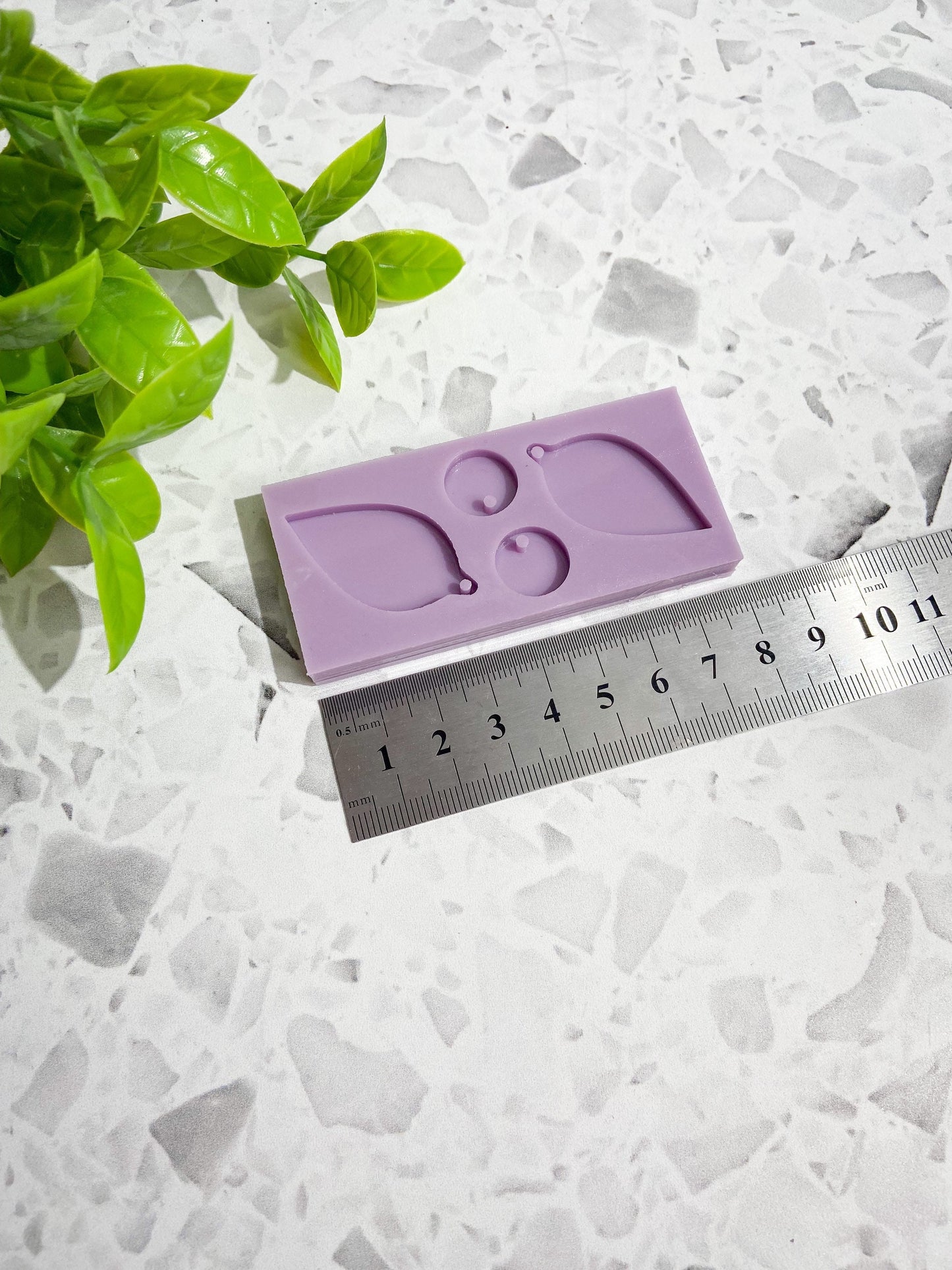 Mini silicone earring mould