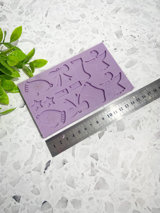 Christmas silicone earring mould/mold