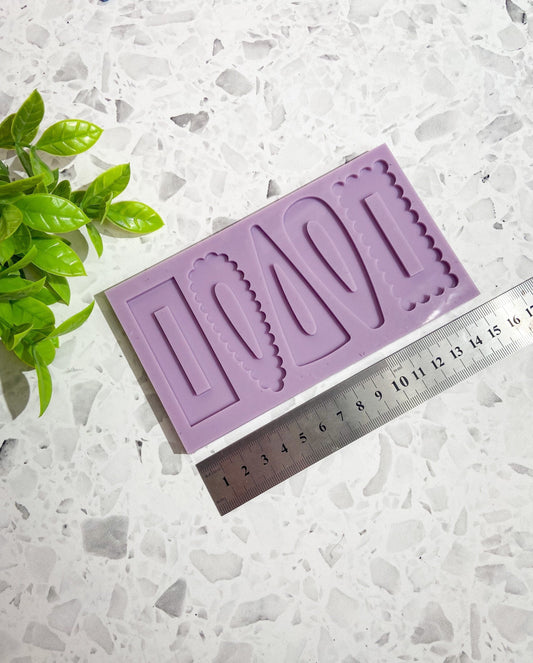 Fun shaped hair clip silicone mould, barrette silicone mould/mold
