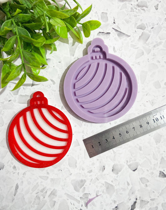 Christmas bauble silicone mould, Christmas mould, festive silicone mould