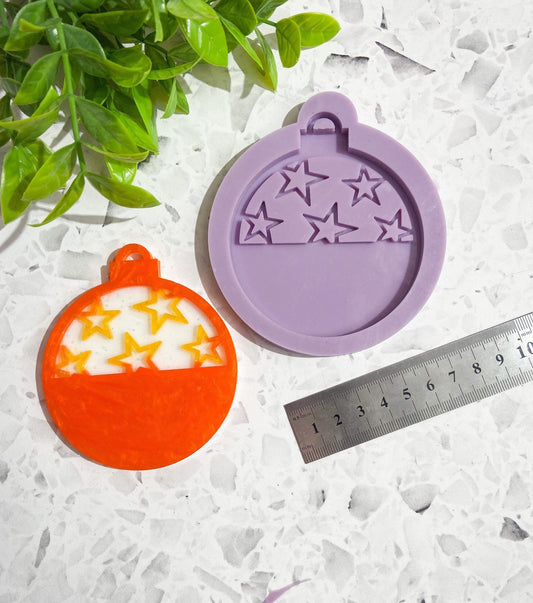Christmas bauble silicone mould, festive silicone mould, bauble mould