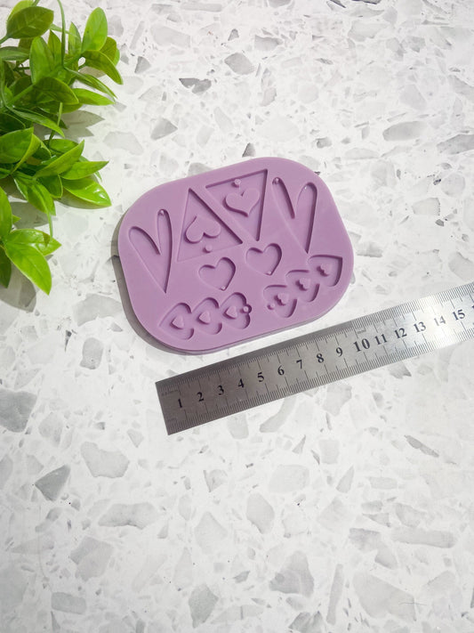 Heart silicone mould, heart shaped mould, valentines mould, cute heart mould