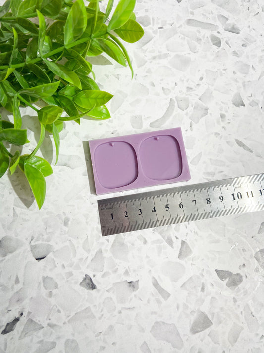 Square silicone mould, mini mould, square earring mould