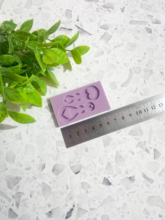 Heart bar silicone mould, heart mould, valentines silicone mould