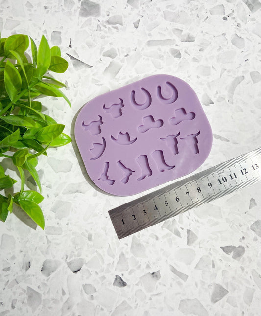 Wild West silicone mould, western stud mould, stud mould pack
