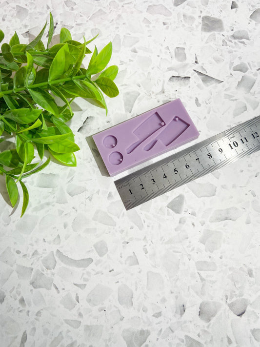 Knife earring mould, knife silicone mould, Halloween earring mould, cutting mould